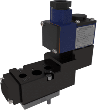 Exia (Blue) -  Intrinsically safe solenoid valve approved to Ex, IECEx, CCCEx and more.