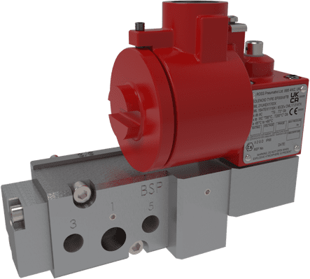 Ex (Red) - Hazardous area solenoid valve with global explosive certifications