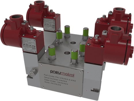 MRCS (PA1-A): 2 de 3 válvulas de control redundantes con aprobación SIL